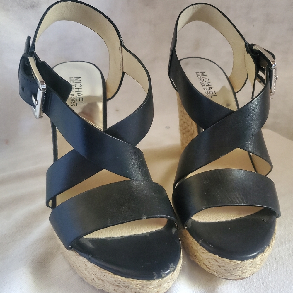 New Michael Kors 8M womens high heel sandals As-is